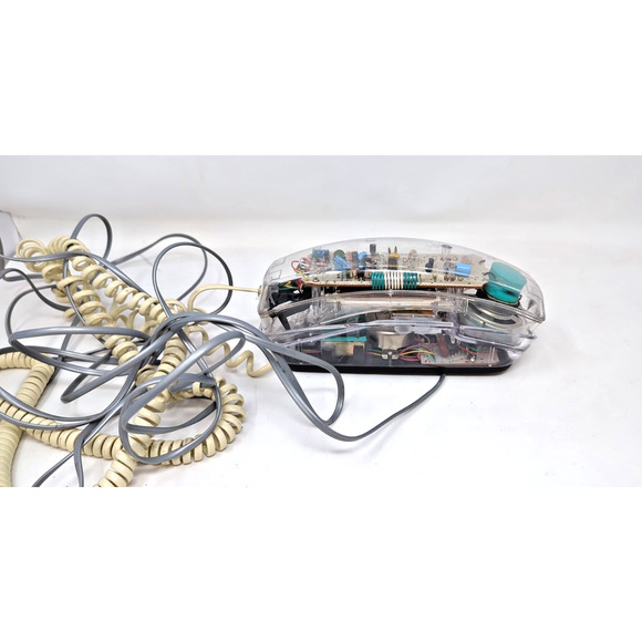 Rare Retro Vintage 80s Clear Universal Telephone Universal Tel-4040A Fast Ship - Picture 1 of 4